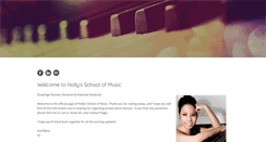 Desktop Screenshot of hollysschoolofmusic.com